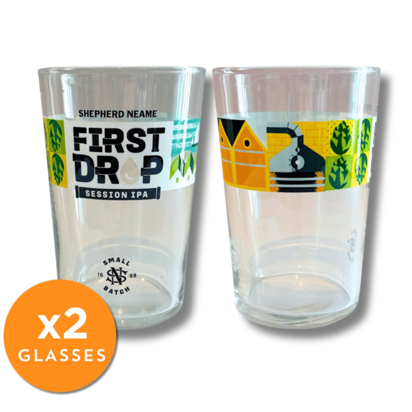First Drop Pint Glasses
