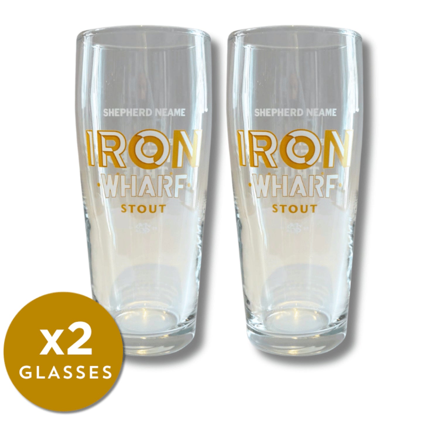 Iron Wharf Pint Glasses