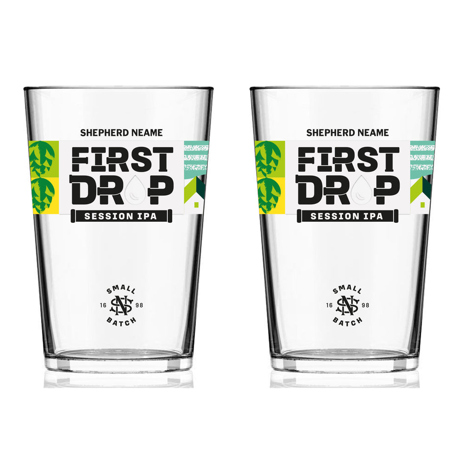 First Drop Pint Glasses